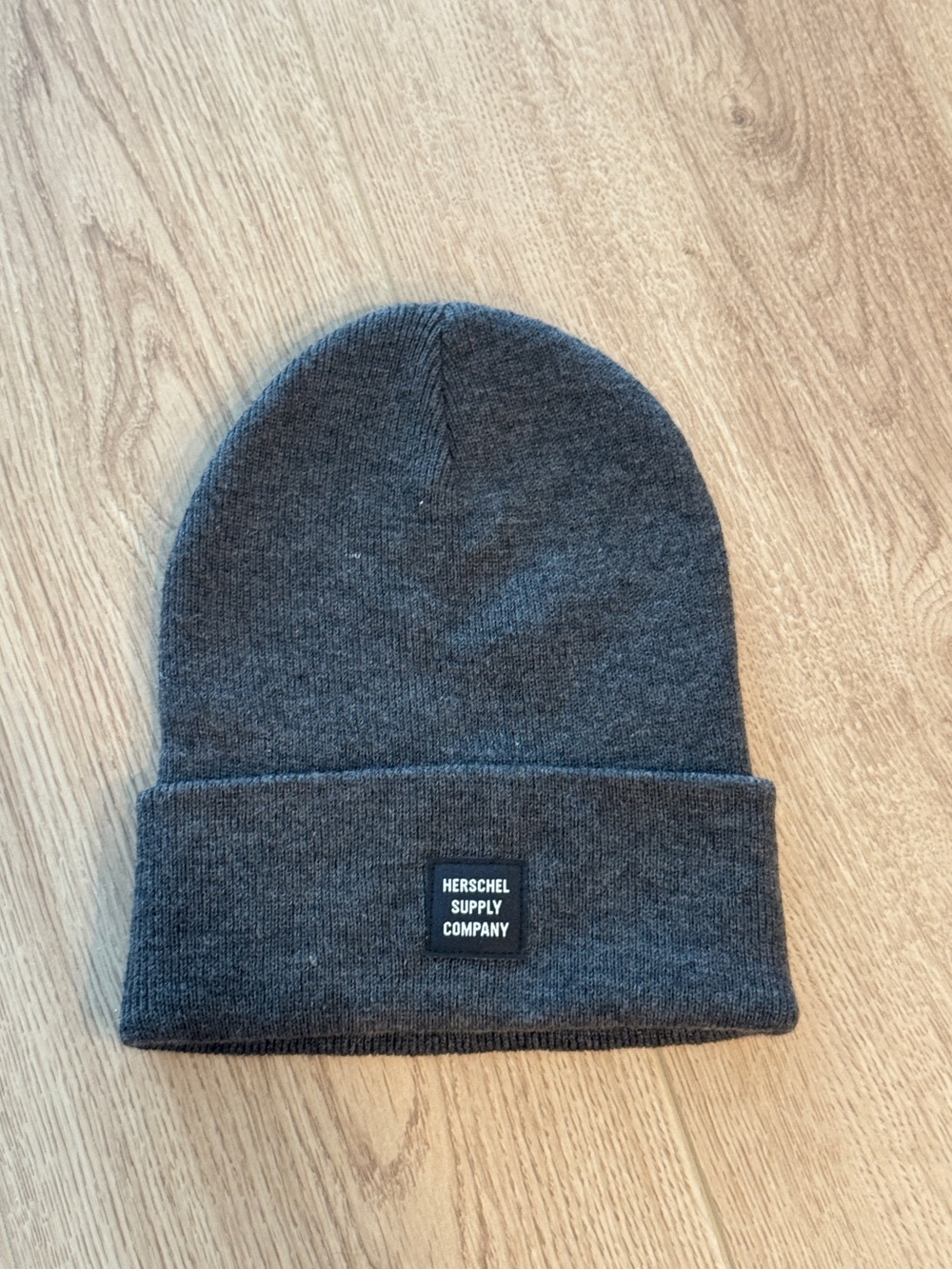 Herschel Supply Company Charcoal Gray Cuffed Knit Beanie